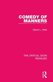 Comedy of Manners book cover
