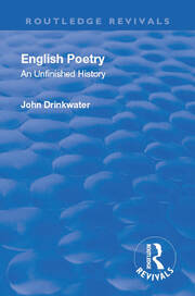 Revival: English Poetry: An unfinished history (1938): An unfinished history book cover