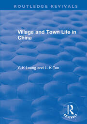 Revival: Village and Town Life in China (1915) book cover