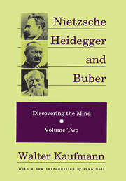 Nietzsche, Heidegger, and Buber book cover
