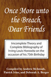 Once More Unto the Breach, Dear Friends: Incomplete Theory and Complete Bibliography book cover