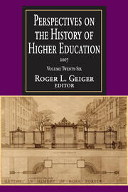 Perspectives on the History of Higher Education: Volume 26, 2007 book cover