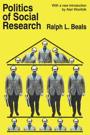 Politics of Social Research book cover