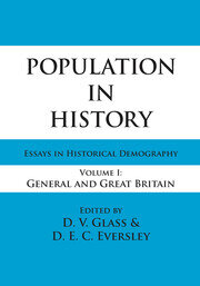 Population in History: Essays in Historical Demography, Volume I: General and Great Britain book cover