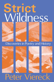 Strict Wildness: Discoveries in Poetry and History book cover