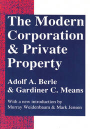 The Modern Corporation and Private Property book cover