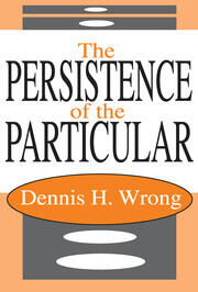 The Persistence of the Particular book cover