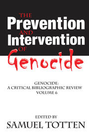 The Prevention and Intervention of Genocide book cover
