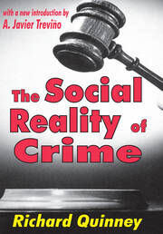 The Social Reality of Crime book cover