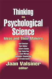 Thinking in Psychological Science: Ideas and Their Makers book cover