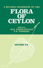 A Revised Handbook of the Flora of Ceylon - Volume 7 book cover