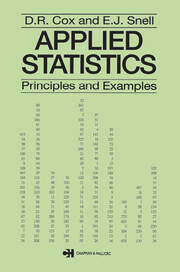 Applied Statistics - Principles and Examples book cover