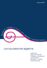 Computational Algebra book cover
