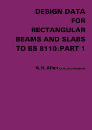 Design Data for Rectangular Beams and Slabs to BS 8110: Part 1 book cover