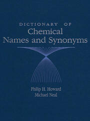 Dictionary of Chemical Names and Synonyms book cover