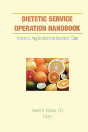 Dietetic Service Operation Handbook: Practical Applications in Geriatric Care book cover