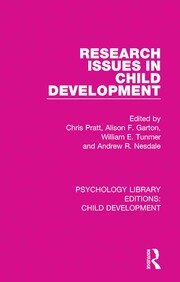 Research Issues in Child Development book cover