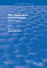 Revival: CRC Handbook of Chromatography (1988): Volume I: Plant Pigments book cover