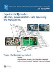 Experimental Hydraulics: Methods, Instrumentation, Data Processing and Management: Volume I: Fundamentals and Methods book cover