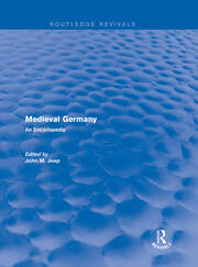 Routledge Revivals: Medieval Germany (2001): An Encyclopedia book cover