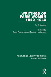 Writings of Farm Women, 1840-1940: An Anthology book cover