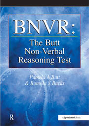 BNVR: The Butt Non-Verbal Reasoning Test: The Butt Non-Verbal Reasoning Test book cover
