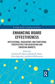 Enhancing Board Effectiveness: Institutional, Regulatory and Functional Perspectives for Developing and Emerging Markets book cover