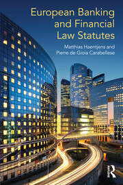 European Banking and Financial Law Statutes book cover