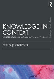 Knowledge in Context: Representations, Community and Culture book cover