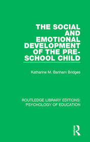 The Social and Emotional Development of the Pre-School Child book cover