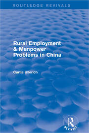 Rural Employment & manpower problems in China book cover