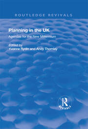 Planning in the UK: Agendas for the New Millennium book cover