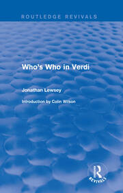 Who's Who in Verdi book cover