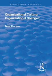 Organisational Culture: Organisational Change? book cover