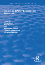 Project and Policy Evaluation in Transport book cover