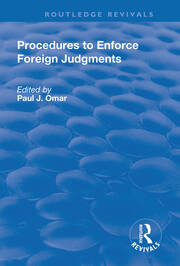 Procedures to Enforce Foreign Judgments book cover