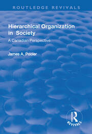 Hierarchical Organization in Society book cover