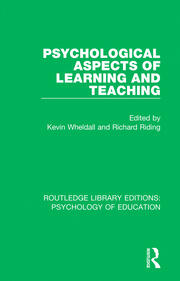Psychological Aspects of Learning and Teaching book cover