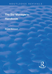 The Bid Manager's Handbook book cover