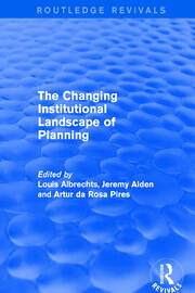 The Changing Institutional Landscape of Planning book cover
