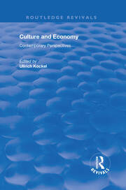 Culture and Economy: Contemporary Perspectives book cover