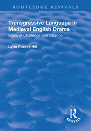 Transgressive Language in Medieval English Drama book cover