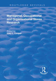 Managerial, Occupational and Organizational Stress Research book cover