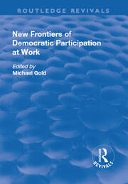 New Frontiers of Democratic Participation at Work book cover