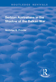 Serbian Australians in the Shadow of the Balkan War book cover