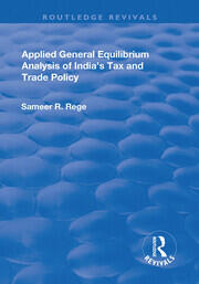 Applied General Equilibrium Analysis of India's Tax and Trade Policy book cover