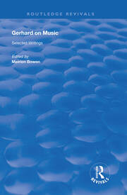 Gerhard on Music: Selected Writings book cover