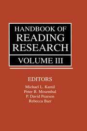 Handbook of Reading Research, Volume III book cover