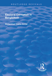 Electoral Corruption in Bangladesh book cover
