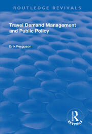 Travel Demand Management and Public Policy book cover